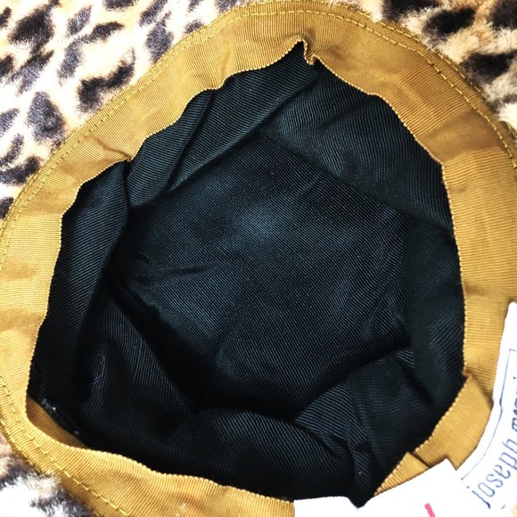 VTG Joseph Magnin Mr. Paul Faux Leopard Short Fur Bucket Hat - Picture 8 of 12